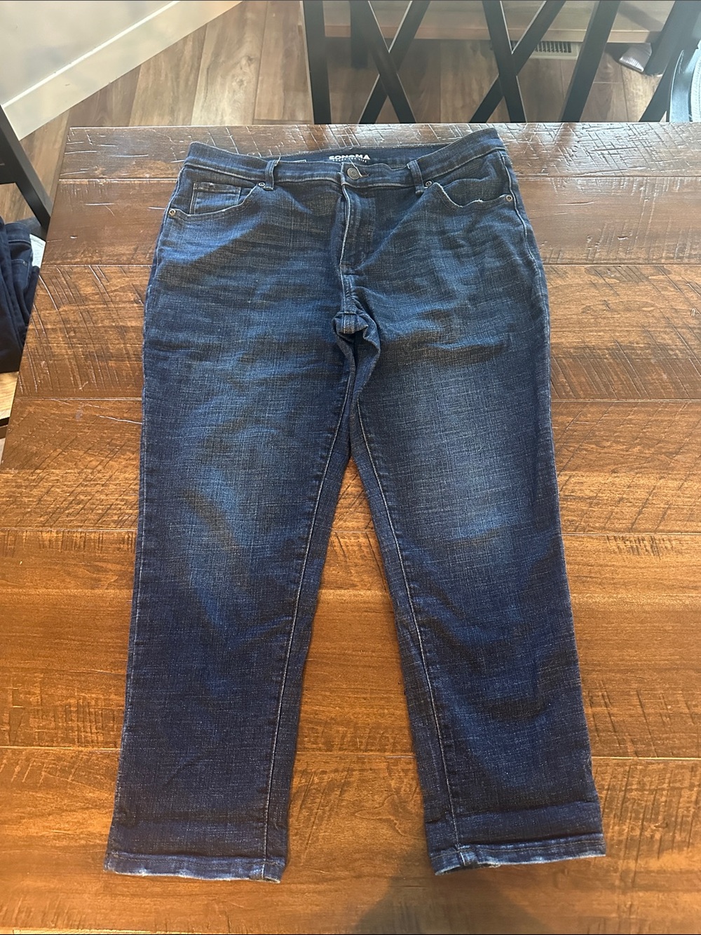 Sonoma Dark Wash Cropped Ankle Jeans